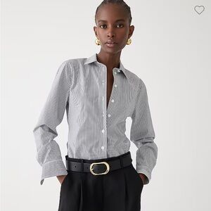 NWT J Crew Slim Fit Blue Striped Button Down